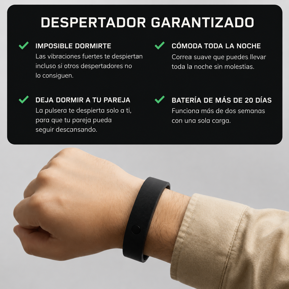 Velaris Band™ | Pulsera Despertador Silenciosa